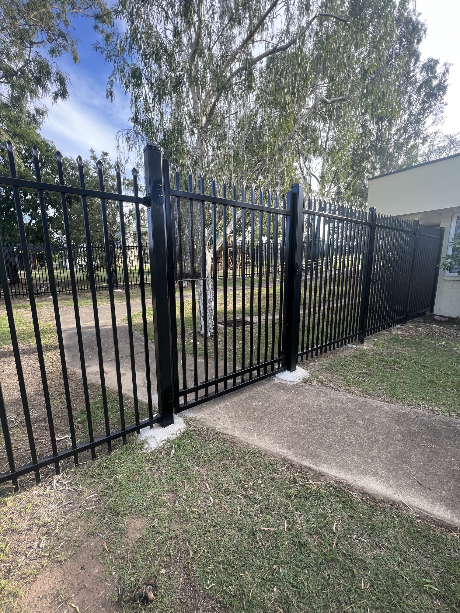 School playground fence