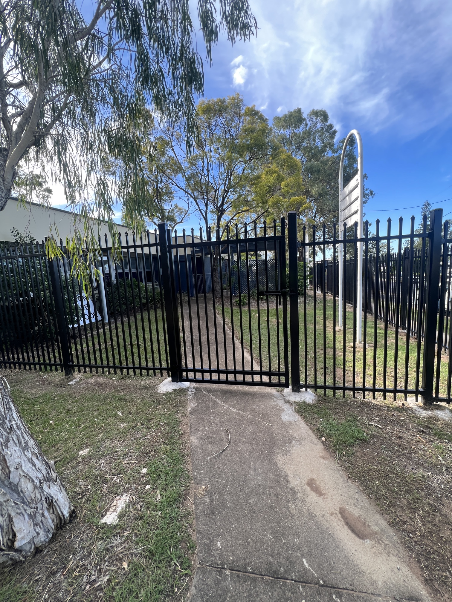 Steel fencing schools